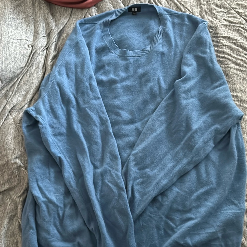 Men’s cashmere sweater size 3XL baby blue